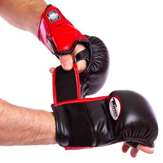Рукавички для змішаних єдиноборств шкіряні TWINS GGL-1 M-XL кольори в асортименті Рукавички для боксу та єдиноборств Київ