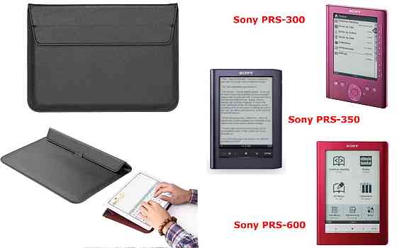 Чехол-конверт VitoCase для Sony PRS-300, PRS-350, PRS-600, с функцией подставки для книги Черный Киев