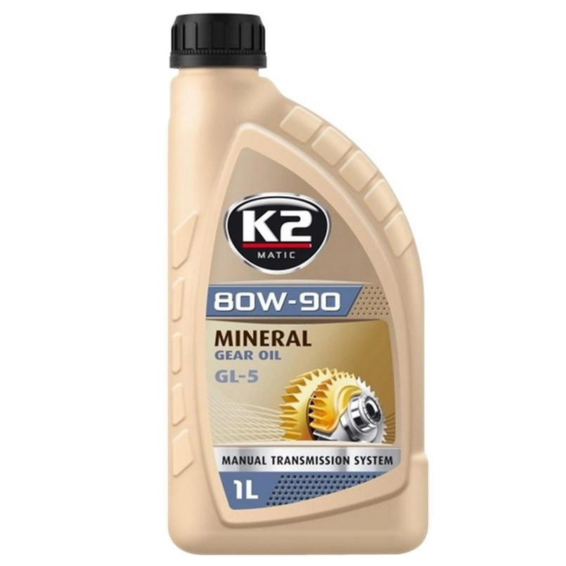 Трансмісійне масло K2 Mineral Gear Oil 80W-90 GL5 1л Львів - фото 1