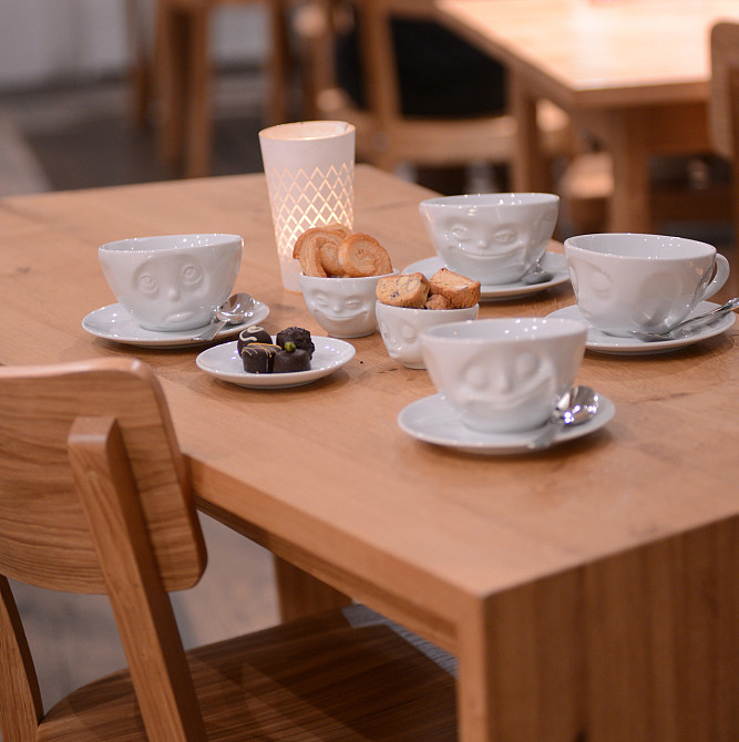 Чашка з блюдцем для кави Tassen "Усмішка" (200 мл), порцеляна Рівне - фото 2