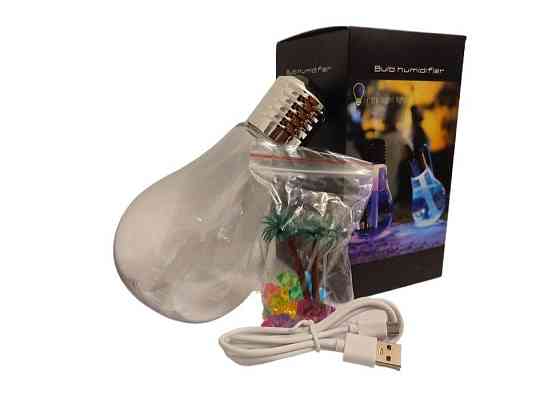 Зволожувач повітря лампа Bulb сріблястий Київ