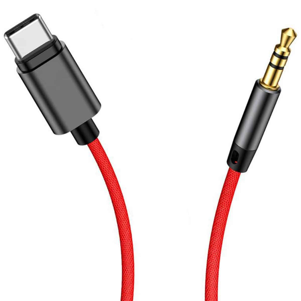 Аудiо-кабель Baseus Yiven Type-C male To 3.5 male Audio Cable M01 Black Київ - фото 1