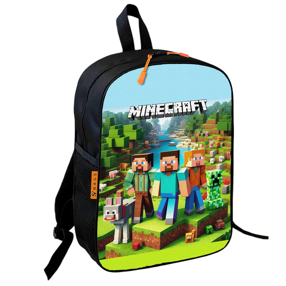Рюкзак шкільний дитячий 36х27см Майнкрафт Кріпер «Minecraft» з принтом для хлопчика (00610) Київ - фото 1