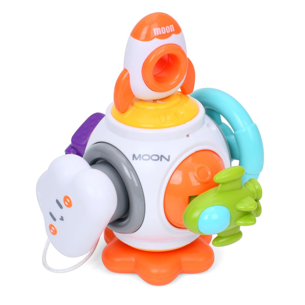 Бізіборд-брязкальце "РАКЕТА" 99-17 рухомі деталі, тріскачка Вінниця - фото 2