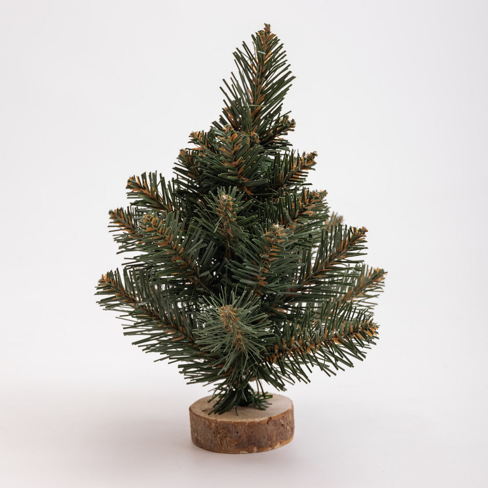 Искусственная новогодняя настольная мини елка 