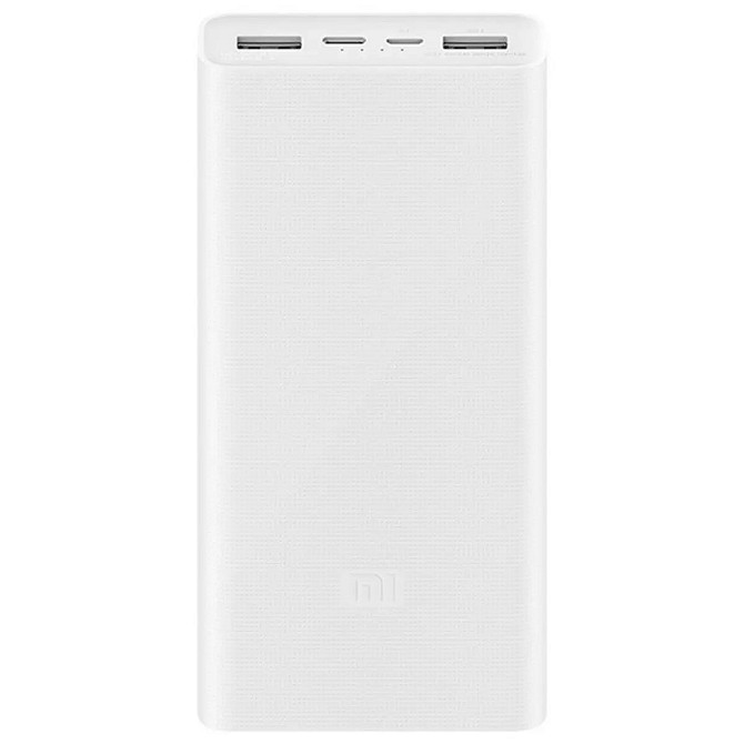 УМБ Xiaomi Mi Redmi Power Bank 20000 mAh micro-USB Type-C быстрая зарядка белый Киев - изображение 2