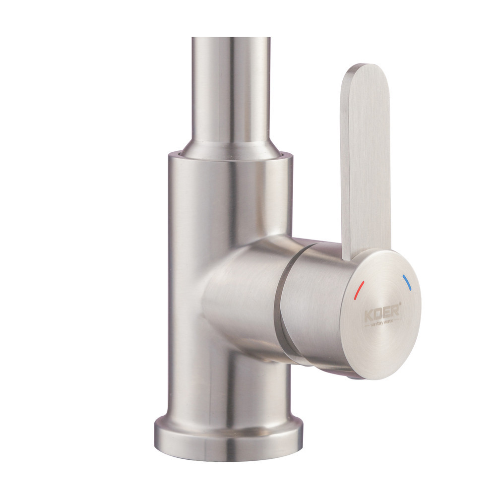 Смеситель для кухни Koer KI-70019-02 (из нерж. стали) (Цвет нерж) (KR4795) Киев - изображение 10