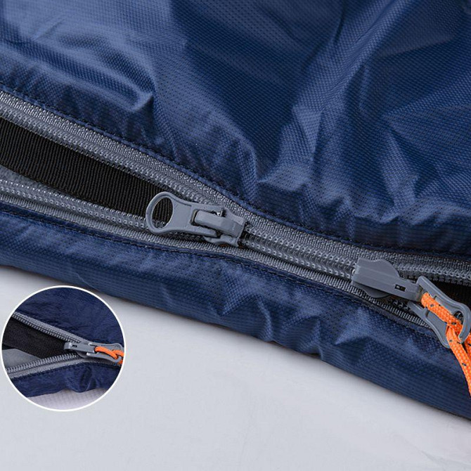 Спальник надлегкий Naturehike LW180 NH21MSD04 лівий, (15°C), p-p XL, темно-блакитний Київ - фото 2