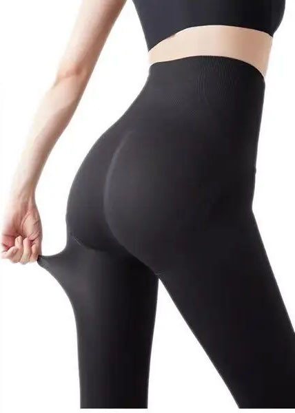 Колготки жіночі 6800D на флісі Чорний S-L Харків - фото 2