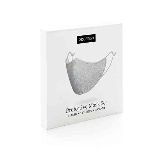 Маска антивірусна N95 XD-Design з 5-ма фільтрами та чохлом, синя Рівне