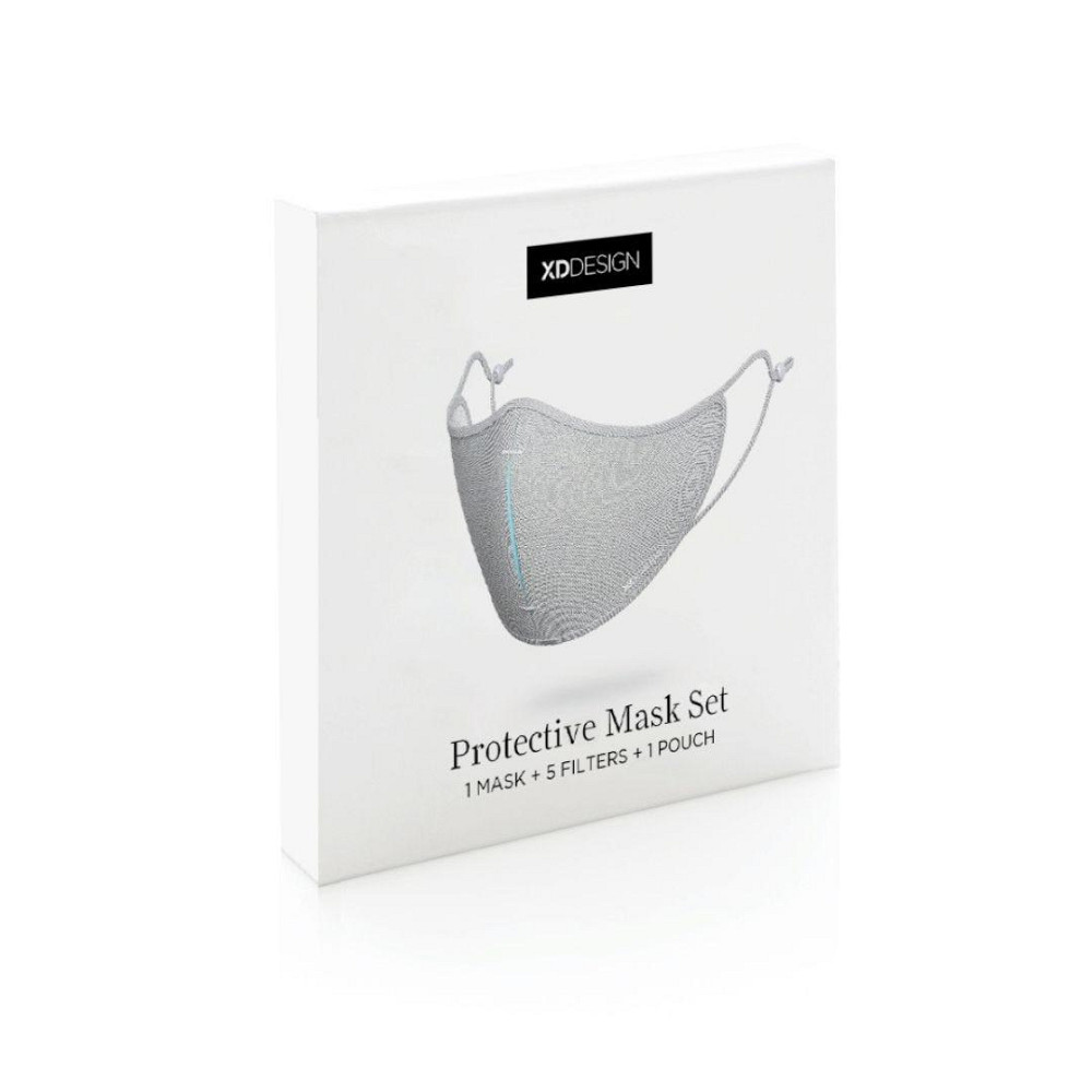 Маска антивирусная N95 XD-Design с 5-мя фильтрами и чехлом, синяя Ровно - изображение 6