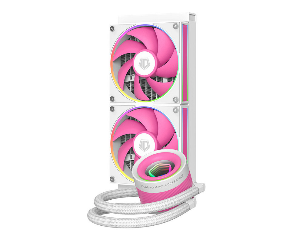 Система водяного охолодження ID-Cooling FX240 INF Pink ( білий з рожевим ) Харьков - изображение 2