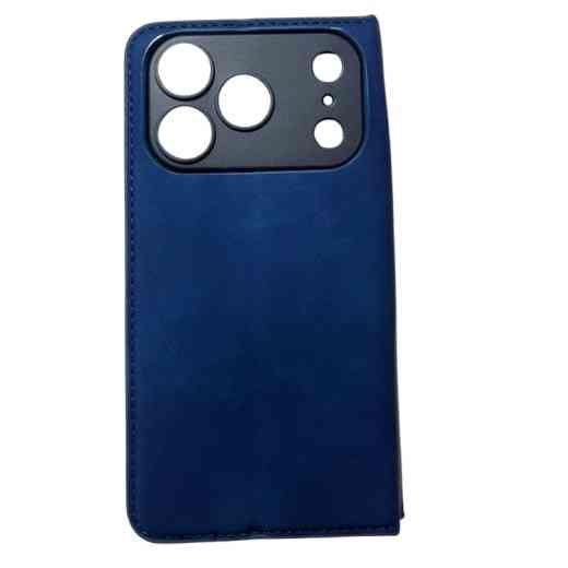 Чехол книжка iPhone 17 Pro Защита камеры (синий) Одесса