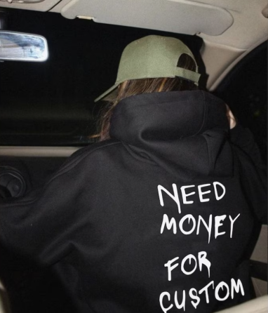 Худі преміум - "need money for custom" Чернівці