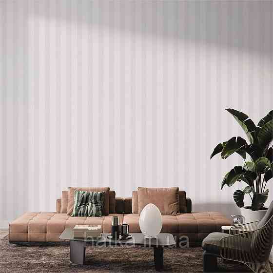 Обои виниловые на флизелине горячего тиснения DUKA Selective1.06х10 полосы голубые матовые DK32452-4 Киев