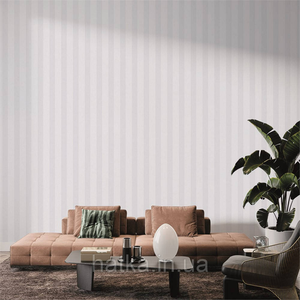 Шпалери вінілові на флізеліні гарячого тиснення DUKA Selective1.06х10 смуги блакитні матові DK32452-4 Київ - фото 5
