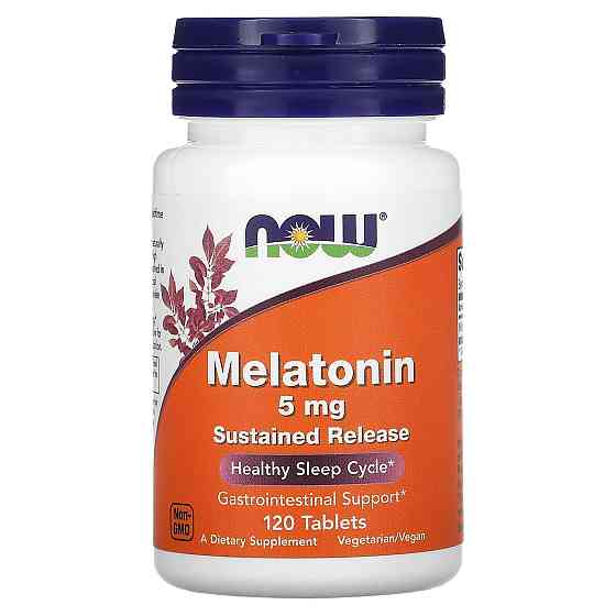 Мелатонин, Melatonin, Now Foods, 5 мг, 120 таблеток Луцьк