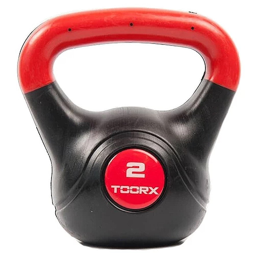 Гиря виниловая Toorx PVC 2 кг Черный/Оранжевый (KRP-2) Киев - изображение 1