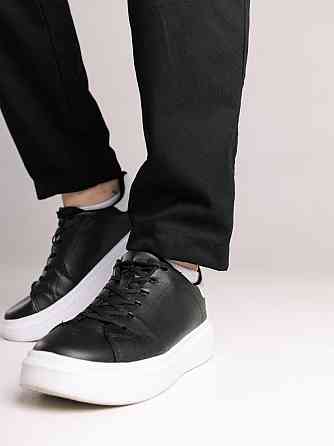 Чоловічі чорні штани демісезонні котонові прямого крою Pobedov Step BATAL Київ