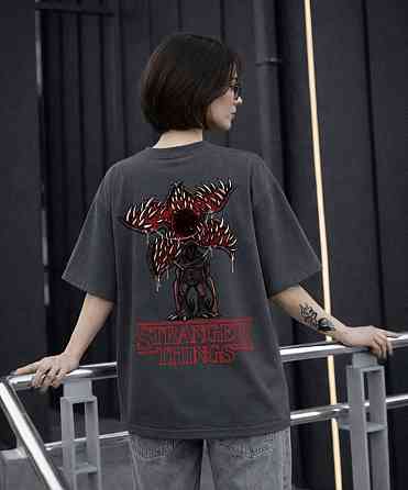 Футболка с принтом Demogorgon | Stranger Things Хаки, XL Черновцы