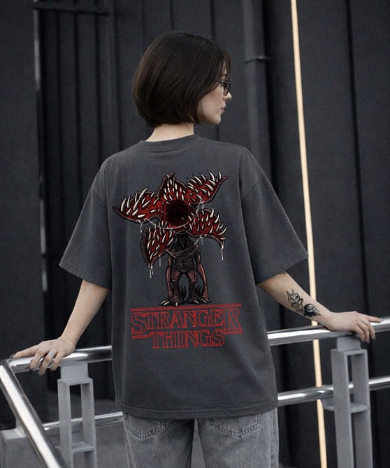 Футболка с принтом Demogorgon | Stranger Things Хаки, XL Черновцы - изображение 1