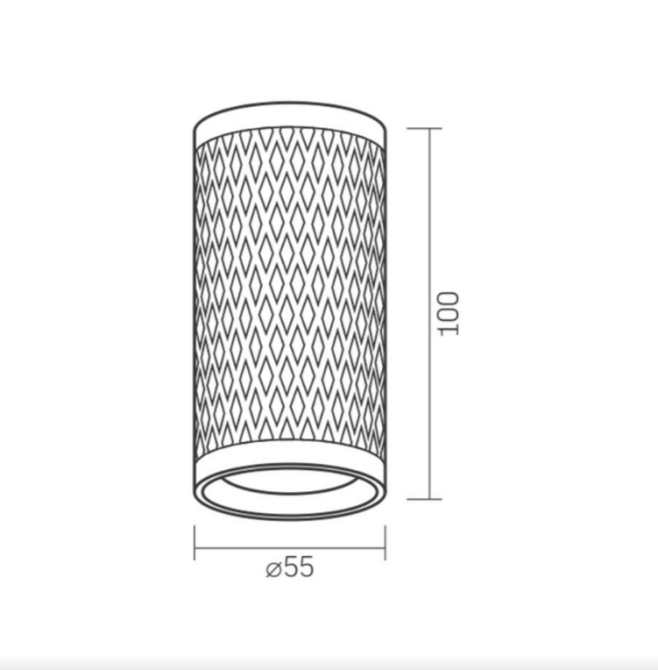 LED Світильник накладний під лампу GU10 чорна призма VL-SPF02A-BP Videx Житомир - изображение 4