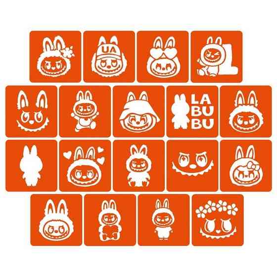 Набор трафаретов для био-тату 