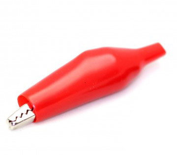 Зажим крокодил MINI силикон Красный Полтава - изображение 1