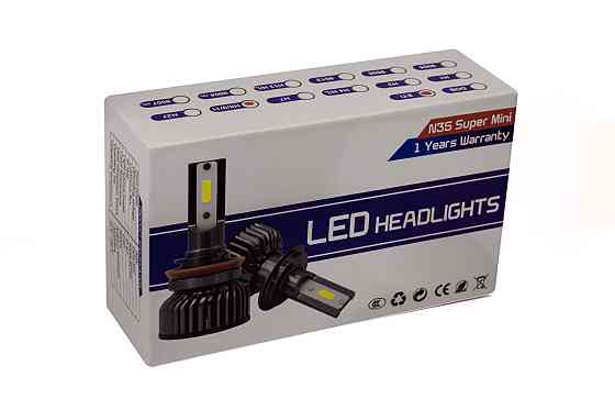 Комплект LED ламп HeadLight T18 H4 (P43t) 30W 9-32V 6000K Харків