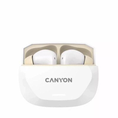 Навушники Canyon Hexagon 7 TWS ANC+ENC Wireless Charge White/Beige (CNS-TWS7WB) Вінниця - фото 2