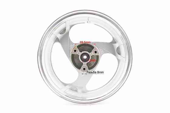 Диск передній литий MT3,50x12 d12mm (диск гальм. 3 болта) "3 промені" сірий Киев