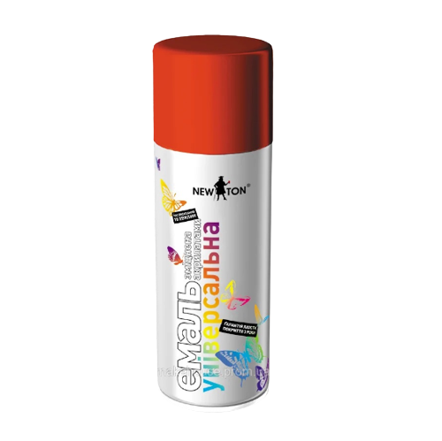 Емаль універсальна 400мл 3000 вогняно-червоний аерозоль NEW TON Житомир - фото 1