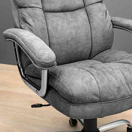 Офісне крісло керівника ManhattanDesign Хром AnyFix М-2 Salvia Gray (Прогумовані колеса) Днепр