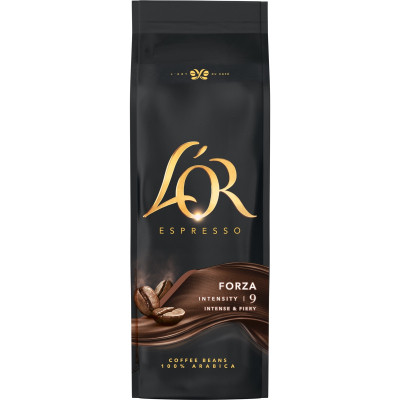 Кава L'OR Espresso Forza 100% Арабіка в зернах 500 г (8711000324141) Вінниця - фото 1