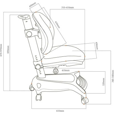 Дитяче крісло Cubby Adonis Grey (800819) Вінниця - фото 3