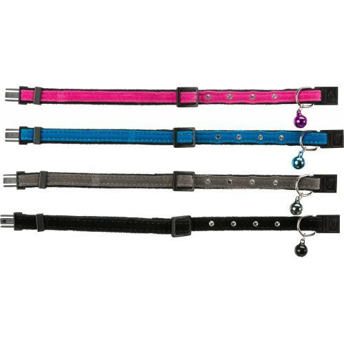 Нашийник Trixie для котів, вельвет з заклепками і дзвіночком (кольори в асортименті) Вінниця - фото 2