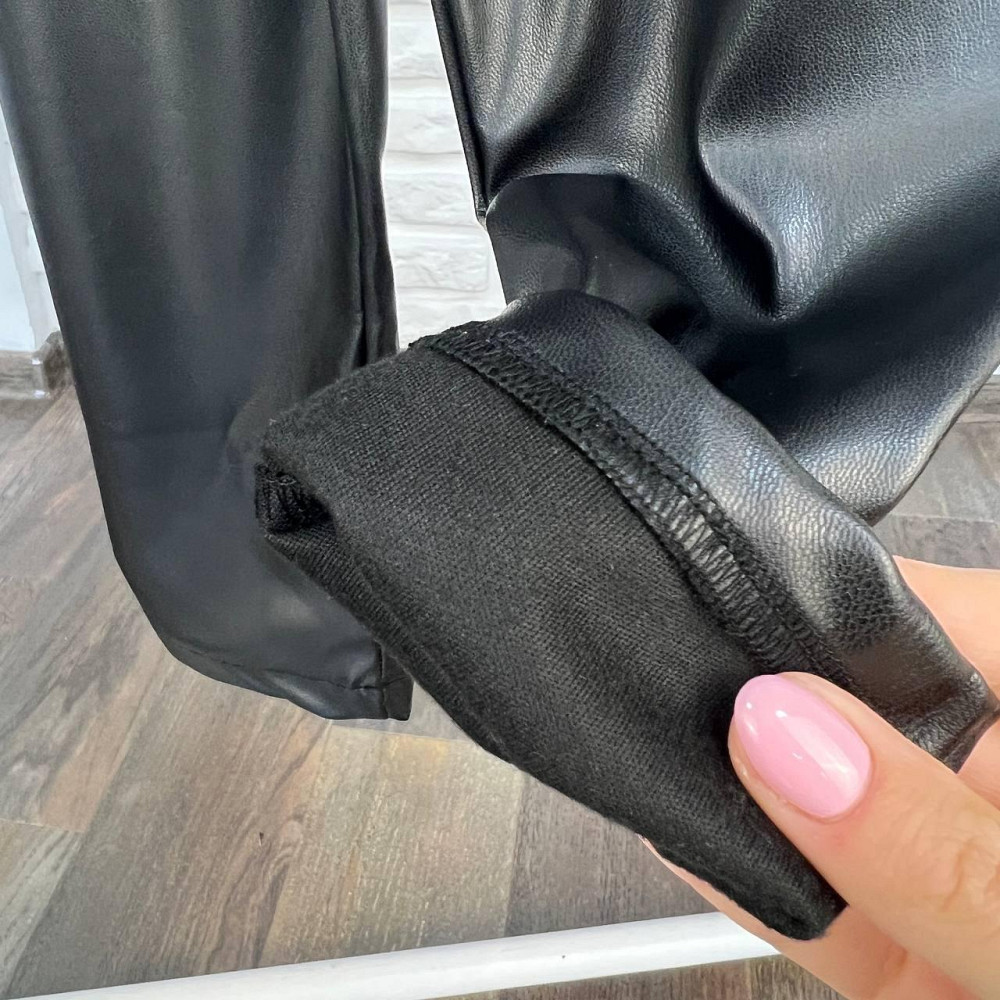 Дитячі Лосіни з Еко-шкіри для Дівчинки LC Waikiki Чорні 18-24 міс 86-92см пакунок малюка Киев - изображение 4