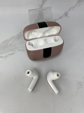 Б/В Bluetooth навушники TWS X08: бездротовий звук з LED-дисплеєм, активним шумозаглушенням та преміальним комфортом (Рожеві) Київ