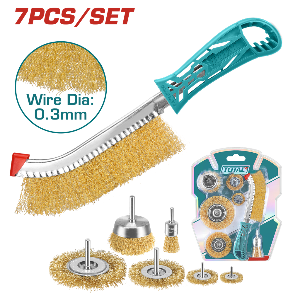 Набор проволочных щеток TOTAL TAC310071 (7090266) Киев - изображение 1