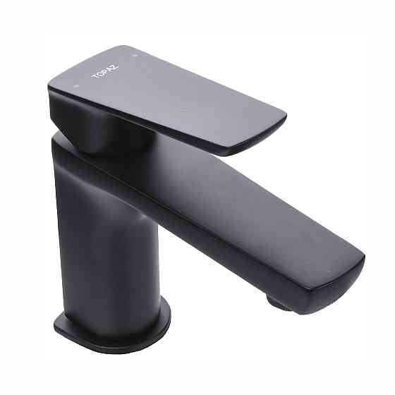 Змішувач для умивальника TOPAZ LEXI TL 21201-H57-BL на гайці,Чорний мат.,шланги TAQ-M1055,D25 Луцк