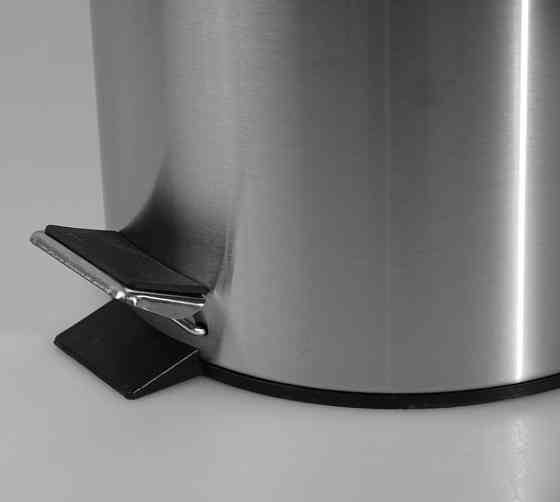 Круглое мусорное ведро Zerix Solo-TC0103 3 л цвет нержавеющая сталь (ZX5895) Харьков