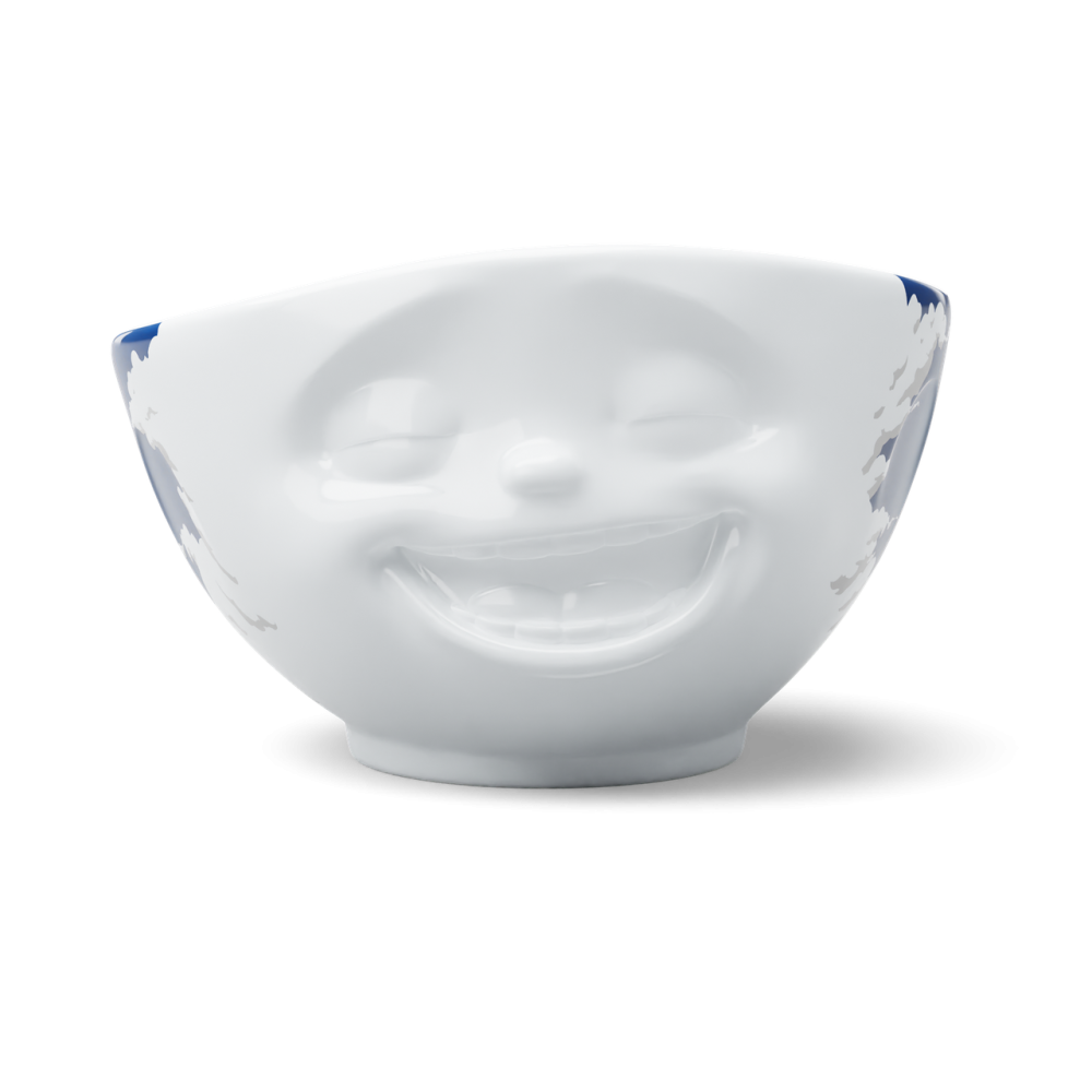 Піала Tassen Сміхотерапія (500 мл) порцеляна (Білий із синім декором) Київ - фото 1