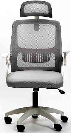 Кресло офисное Diego ErgoFlex сетка бело-серое Киев