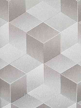 Шпалери вінілові на флізеліні Sintra Simmetria метрові геометрія фігури 3д сірі білі 524831 Київ