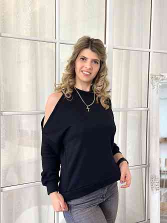 Жіноча ангорова кофта з розрізами "Girl" оптом | Батал | Розпродаж моделі Київ