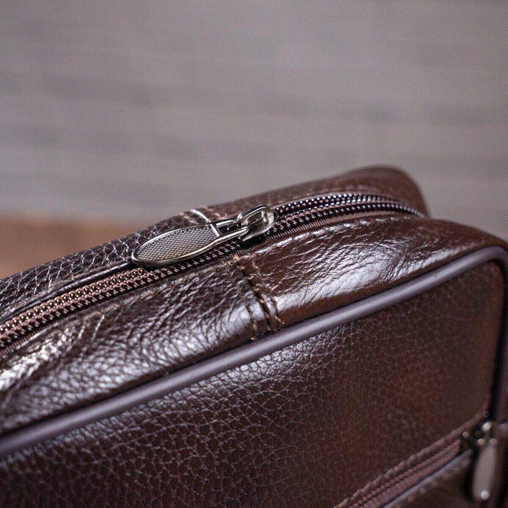 Сумка мужская кожаная Vintage 14987 Коричневая Киев - изображение 4