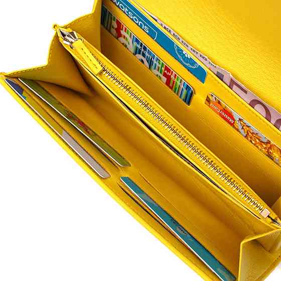 Яскраве жіноче велике портмоне з натуральної шкіри Tony Bellucci 21975 Жовтий Київ