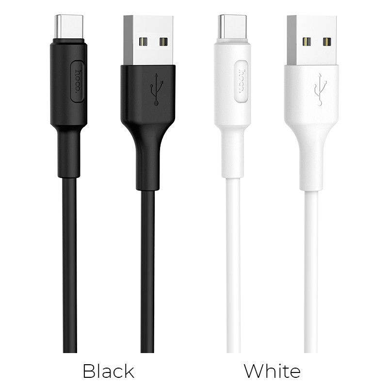 Кабель HOCO X25 USB to Type-C 2A, 1m, PVC, PVC connectors, White Київ - фото 6