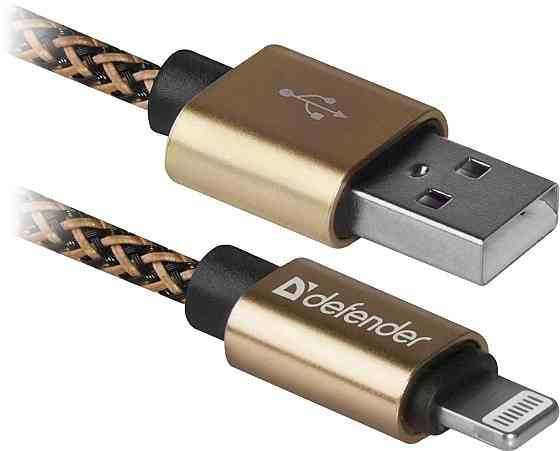 Кабель USB AM-Lightning M, 1.0 м, золотистий, 01-03T PRO Defender Вінниця