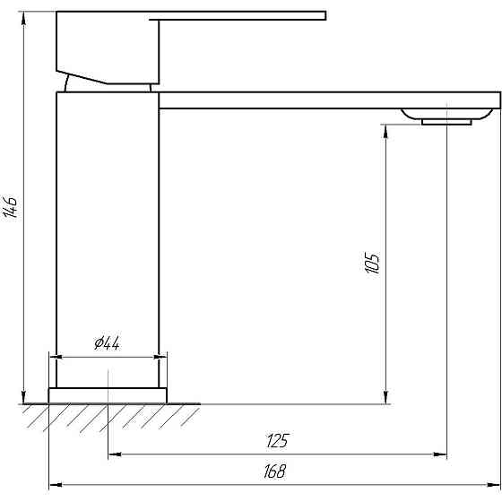 Змішувач для умивальника Globus Lux RING SR-101 Луцк